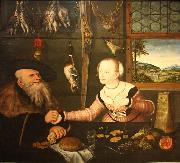 Lucas  Cranach Die Bezahlung Sweden oil painting artist